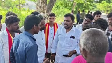 கள்ளக்குறிச்சி: வட பூண்டி கிராமத்தில் தரமற்ற முறையில் டிரைனேஜ் அமைக்கும் பணி பொதுமக்கள் மற்றும் தவெக நிர்வாகிகள் கேள்வி எழுப்பியதால் பரபரப்பு