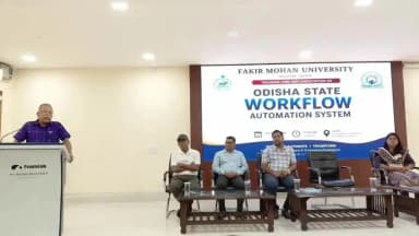 ନୀଳଗିରି: ଫକୀରମୋହନ ବିଶ୍ୱବିଦ୍ୟାଳୟରେ ଓଡ଼ିଶା ଷ୍ଟେଟ୍ ୱାର୍କଫ୍ଲୋ ଅଟୋମେସନ୍ ସିଷ୍ଟମ୍ର ସଫଳ ପ୍ରଶିକ୍ଷଣ ଓ କାର୍ଯ୍ୟାନ୍ୱୟନ,ଯୋଗଦେଲେ କୁଳପତି