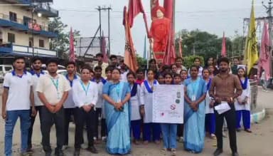 चैनपुर: यूनिवर्सल आइडियल सेवा समिति ने मादक पदार्थों के विरुद्ध शाहपुर बिरसानगर में किया लोगों को जागरूक, रैली निकाली