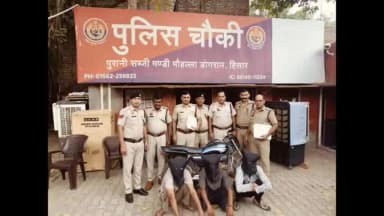 हिसार: चौंकी पुरानी सब्जी मंडी पुलिस द्वारा मोटरसाइकिल चोरी मामले का खुलासा, तीन आरोपी गिरफ्तार कर चोरीशुदा बाइक बरामद*
