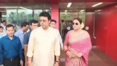মোহনপুর: নববধূকে নিয়ে রাজ্যে এলেন সাংসদ বিপ্লব কুমার দেব