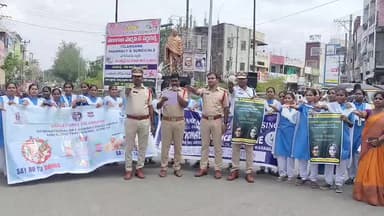 సిరిసిల్ల: యాంటి డ్రగ్ అవేర్నెస్ అవగాహన ర్యాలీ యాంటి డ్రగ్ ప్రతిజ్ఞ