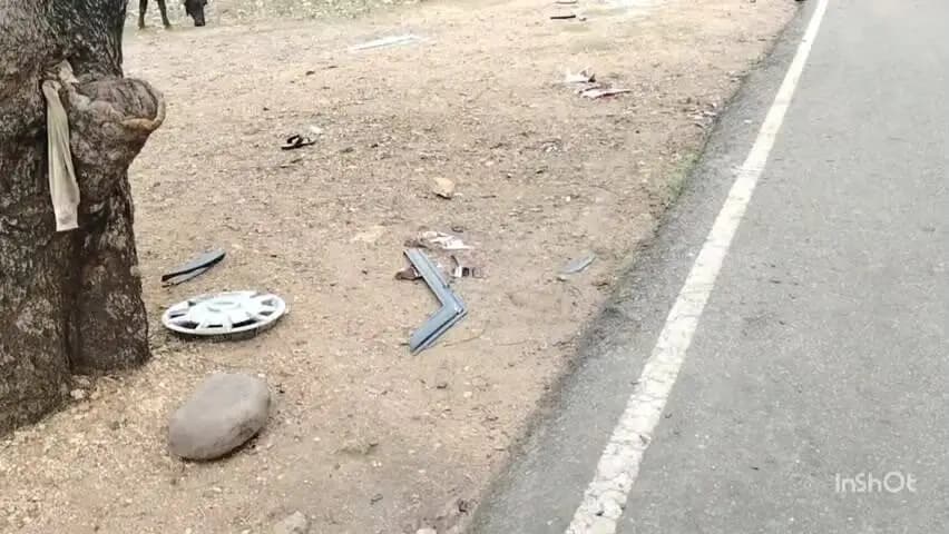 बारात से वापस लौट रही tuv कार बामोर कला के पास हुई दुर्घटनाग्रस्त हादसे में दो लोगों की मौके पर मौत और दो की हालत गंभीर