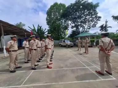 ধর্মনগর: বাগবাসা থানা পরিদর্শনে উত্তর জেলা পুলিশ সুপার