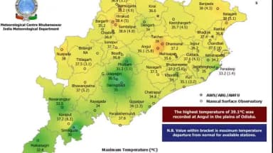 କଟକ ସଦର: ଜିଲ୍ଲାରେ ଗତ 24 ଘଣ୍ଟା ମଧ୍ୟରେ ହେଇଥିବା ତାପମାତ୍ର ସମ୍ପର୍କିତ ସୂଚନା ପ୍ରଦାନ