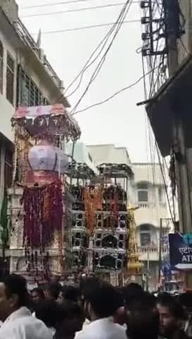 राजसमंद: राजसमंद में अकीदत और परंपरा के साथ निकला मोहर्रम का ताजिया जुलूस