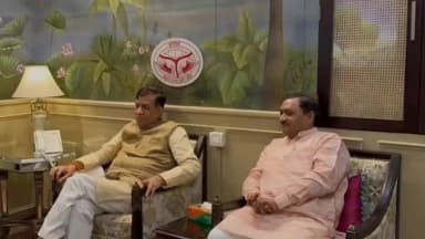 सहावर: अमापुर विधायक ने विधानसभा अध्यक्ष सतीश महाना से की मुलाकात