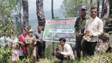 अल्मोड़ा: गणनाथ रेंज में हरियाली बढ़ाने के लिए चलाया गया अभियान, पौधरोपण कर संरक्षण का लिया संकल्प