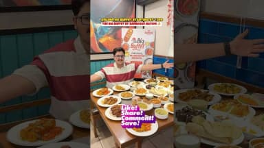 Unlimited Buffet @ ₹399🔥 #ytshorts #prayagraj #food #unlimitedfood #unlimitedbuffet #barbequenation