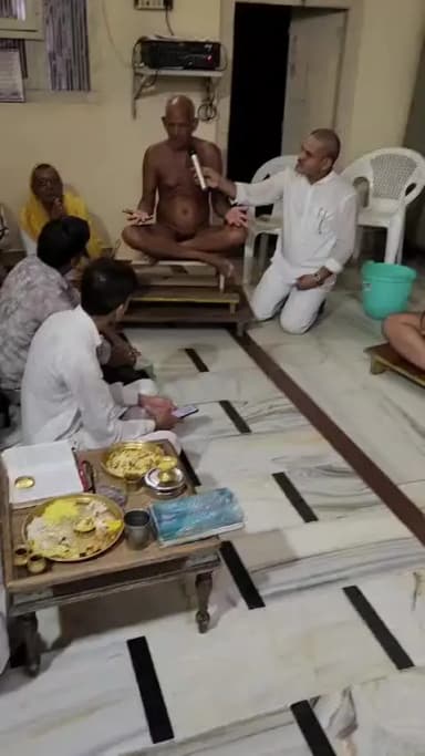 झमाझम बारिश के बीच मुनि श्री मार्दव सागर महाराज संघ का भव्य मंगल प्रवेश