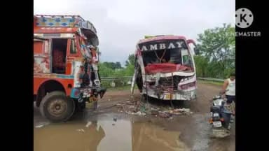 पाली: इंदौर से पाली आ रही बस और डंपर की भरचा तिराहा के पास हुई भीषण भिड़ंत, लगभग आधा दर्जन लोग गंभीर रूप से घायल