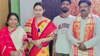 কমলপুর: সুরমা বিধানসভা কেন্দ্রের বিধায়কের বাসভবনে আসেন গুরুজি