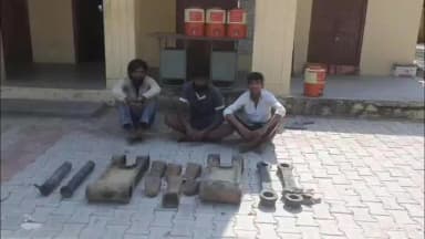 सांगानेर: जयपुर ग्रामीण की मौखमपुरा थाना पुलिस ने क्रेशर मशीनों से लोहे का सामान चोरी करने वाले 3 आरोपियों को किया गिरफ्तार