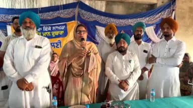 ਤਰਨਤਾਰਨ: ਪੱਟੀ ਹਲਕੇ ਦੇ ਪਿੰਡ ਸਭਰਾ ਵਿੱਚ ਵਿਧਾਇਕ ਭੁੱਲਰ ਦੀ ਪਤਨੀ ਬੀਬਾ ਭੁੱਲਰ ਨੇ ਲੋਕ ਮਿਲਣੀ ਦੌਰਾਨ ਸੁਣੀਆਂ ਲੋਕਾਂ ਦੀਆਂ ਸਮੱਸਿਆਵਾਂ