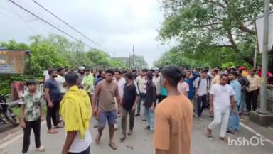 बाघमारा/कतरास: कतरास के छाताबाद में भू-धंसान, कई घर क्षतिग्रस्त; पुनर्वास और मुआवजे की मांग पर सड़क जाम