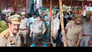सिराथू: शीतला धाम में आषाढ़ मेले की सुरक्षा व्यवस्था का जायजा लेने एडिशनल एसपी अमिता सिंह ने कड़ा में निरीक्षण किया