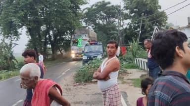 भूख भैरव टेंपो पलटने से एक की मौत