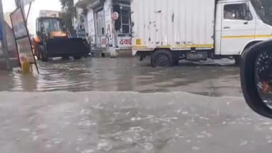 पलवल: पलवल में तेज बारिश के दौरान पूरा शहर डूबाlive....
