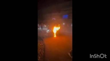 കൊല്ലം: കരിക്കോട് അമിതമായി റൈസ് ചെയ്ത ബൈക്കിന് തീപിടിച്ചു
