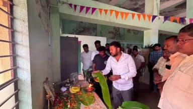 ಹಡಗಲಿ: ರಾಜವಾಳ ಗ್ರಾಮದಲ್ಲಿ ರಾಜವಾಳ ಡ್ಯಾಂ ನಿಂದ ಕ್ಷೇತ್ರದ ವಿವಿಧ ಕಾಲುವೆಗಳಿಗೆ ನೀರು ಹರಿಸಲು ಚಾಲನೆ ನೀಡಿದ;ಶಾಸಕ ಕೃಷ್ಣ ನಾಯ್ಕ್