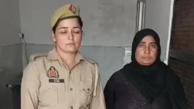 अमरोहा: अमरोहा शहर में घर में घुसकर मारपीट व गाली-गलौज के मामले में फरार महिला आरोपी को किया गया गिरफ्तार