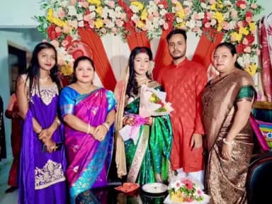 কমলপুর: কমলপুর বিধানসভা এলাকার একটি বৌভাত অনুষ্ঠানে অংশগ্রহণ করেন জেলা পরিষদের সভাধিপতি