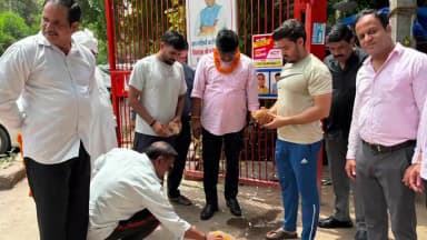 नजफगढ़: भाजपा विधायक गजेंद्र यादव ने लाड़ोसराय में सिक्योरिटी गेट का उद्घाटन किया