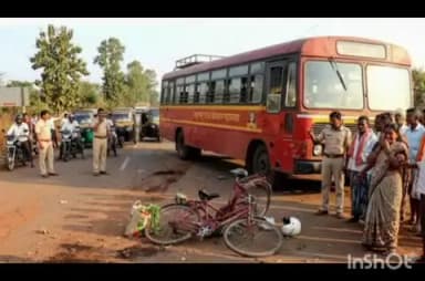 चंद्रपूर: तुकूम ताडोबा रोडवर भरधाव बसने सायकलस्वाराला चिरडले