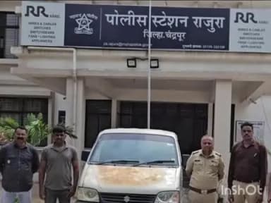 राजूरा: राजुरा गुन्हे पथकाची धडाकेबाज कारवाई 6लाख 51 हजारांचा मुद्देमाल जप्त