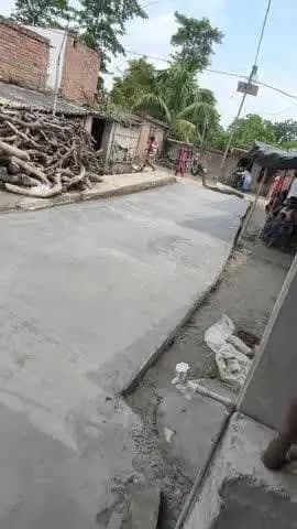 @ corruption in road construction by mukhiya babita devi husband Santosh kumar in Ramnagar gayghat ward no 2 east champa