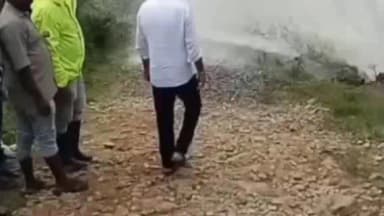 ಸಕಲೇಶಪುರ: ಹಲಸುಲಿಗೆಯಲ್ಲಿ ಎತ್ತಿನಹೊಳೆ ನೀರು ನುಗ್ಗಿ ಬೆಳೆ ನಾಶ; ಸ್ಥಳಕ್ಕೆ ದೌಡಾಯಿಸಿದ ಶಾಸಕ ಸಿಮೆಂಟ್ ಮಂಜು