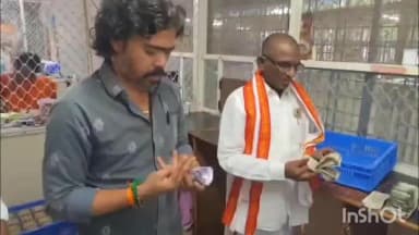 శ్రీశైలం: శ్రీశైల దేవస్థానం లడ్డు విక్రయ కేంద్రాన్ని ఆకస్మికంగా తనకి చేసిన దేవస్థాన చైర్మన్ పోతుకుంట రమేష్ నాయుడు