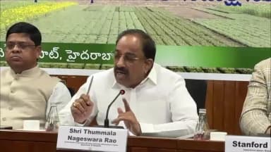 పటాన్చెరు: ఎల్ నినో ప్రభావం పై ప్రత్యామ్నాయ పంటల సాగుకు ప్రణాళిక లు: వ్యవసాయ శాఖ మంత్రి తుమ్మల నాగేశ్వరరావు