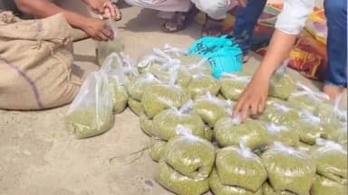 हरदा: हरदा में किसानों ने सिर पर मूंग रखकर किया अनोखा प्रदर्शन, 14 जुलाई को नर्मदा में जल सत्याग्रह की चेतावनी