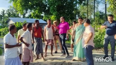 বিশ্বনাথ: পানপুৰ ব্ৰক্ষ্মপুত্ৰ মথাউৰিৰ কালাকাটি শিঙিমাৰী সন্ন্যাসী গাঁও অঞ্চল পৰিদৰ্শন জিলা আয়ুক্তৰ