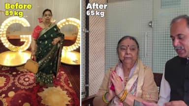 Weight loss journey 93561-93565 #acharyamanishji #hiims