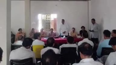 बरघाट: बरघाट में भाजपा पदाधिकारी, कार्यकर्ता, जनप्रतिनिधि और नगर के लोग बैठक में शामिल हुए