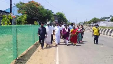 திண்டுக்கல் கிழக்கு: ஏ.பி நகர் பகுதியில் ரசாயன கழிவுகள் கொட்டப்பட்ட இடத்தை ஆய்வு செய்த திண்டுக்கல் MP உடனடியாக கழிவுகள் அகற்றப்படும் என பேட்டி
