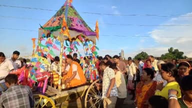जामताड़ा: नाला प्रखंड के विभिन्न हिस्सों में निकली भगवान जगन्नाथ की रथ यात्रा, जय घोष से गूंजा इलाका