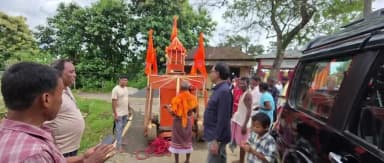 কমলপুর: কমলপুর ময়নাগুড়িতে রথযাত্রার উৎসবে অংশগ্রহণ করেন এলাকার বিধায়ক
