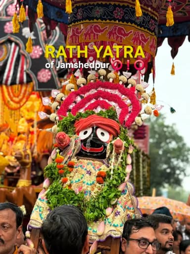 The RATH YATRA of Jamshedpur!!⭕️❗️⭕️
#jaijagannath
Follow @jamshedpurcity for more such updates from Jamshedpur ✅️
#Jamshedpur
#rathyatra #krishnalove #explorejamshedpur
