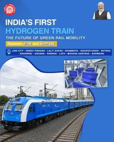 🇮🇳Proudly Made in India — the world's longest and most powerful hydrogen-powered train, featuring 10 coaches and 3,200 horsepower.
.
#HydrogenTrain #भारत_की_पहली_हाइड्रोजन_ट्रेन #SouthernRailway #IndianRailways