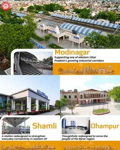 Elevating your journeys across Uttar Pradesh, the revamped Modinagar, Shamli and Dhampur Railway Stations are all set to ensure your journeys are seamless.
#AmritStation #75अमृत_स्टेशन