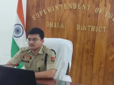 আমবাসা: ধলাই জেলা পুলিশ সুপারের কনফারেন্স হল ঘরে একটি বৈঠক অনুষ্ঠিত হয়