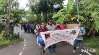 കൊച്ചി: വിസ തട്ടിപ്പ്. ചെറായിയിലെ വീട്ടിലെത്തി പ്രതിഷേധിച്ചു