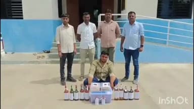 ભાણવડ: ભાણવડ પંથકમાં એસોજીએ રહેણાંક મકાનમાંથી ગાંજો અને વિદેશી દારૂનો જથ્થો ઝડપી પાડ્યો