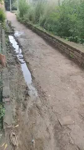 फुलवारी चचेरी मोड़ सम्पर्क मार्ग की दयनीय स्थिति से दुर्घटना की आशंका ।