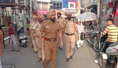 ਬਠਿੰਡਾ: ਧੋਬੀ ਬਾਜ਼ਾਰ ਨਜਦੀਕ ਪੁਲਿਸ ਵੱਲੋਂ ਕੀਤੀ ਗਈ ਸਪੈਸ਼ਲ ਪੈਟਰੋਲਿੰਗ