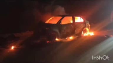जैसलमेर: मोहनगढ़ नेहडाई मार्ग पर कार और बाइक की टक्कर में बाइक सवार की हुई दर्दनाक मौत, कार में लगी आग के बाद जलकर हुई राख