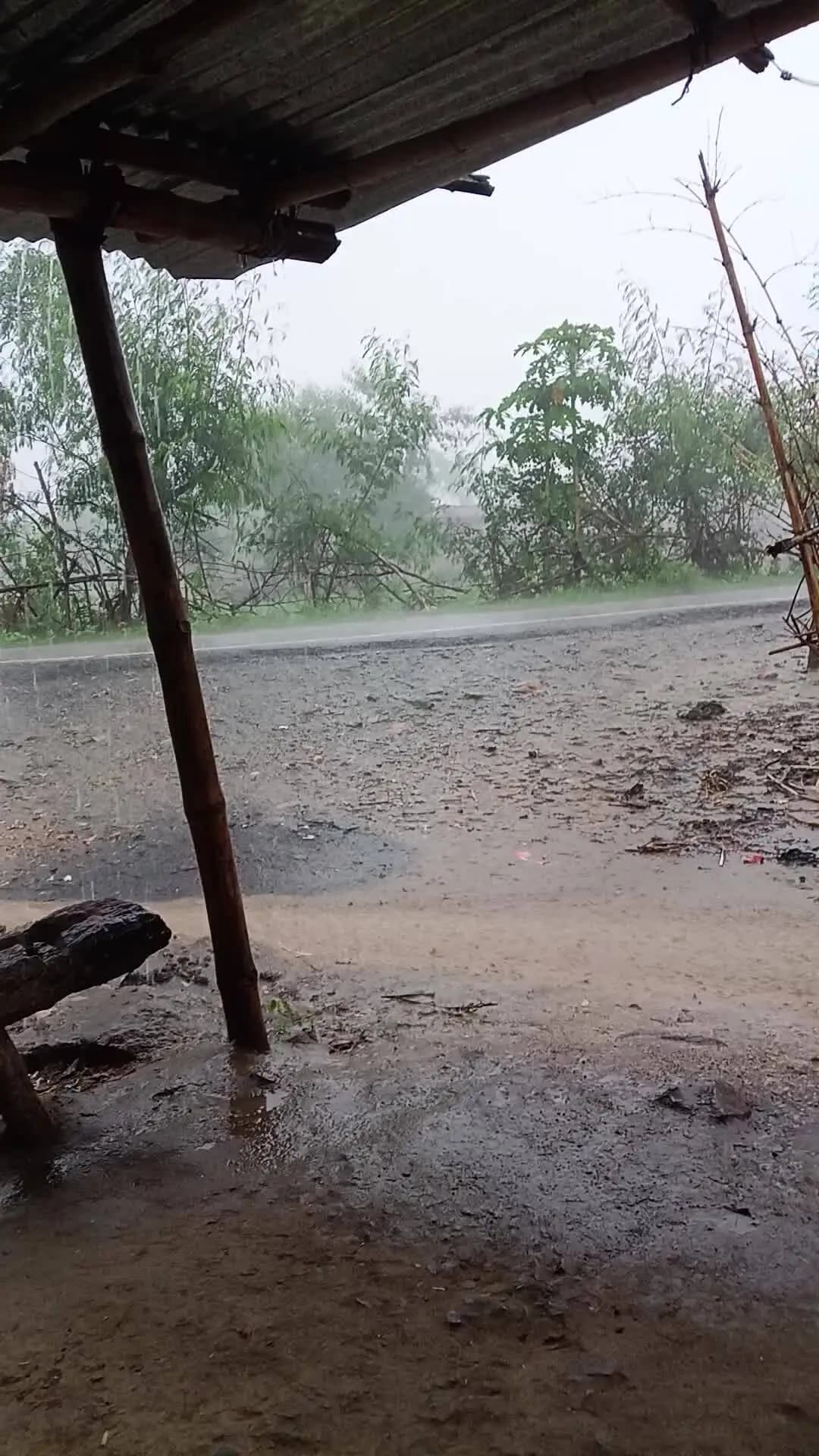 pipra khurd mein Pani gir raha hai aap log ka Ghar gira ki Na aap log dekh sakte hain@#Raushan #vlogs 9241